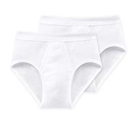 Schiesser Men's Sports Briefs - Feinripp,Doppelripp,Basic,2 4 6 8 Pack, Wei
