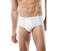 Schiesser Men's Sports Briefs with Fly - Original Fine Rib