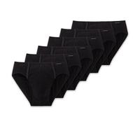Schiesser Men Super Mini 6-Pack, 6 Briefs in a Box, S, M, L, XL, XXL: Color: Black | Size: Large