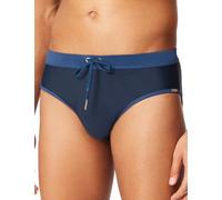 Schiesser Men's Swimming Trunks Tight Fitting Single Jersey - Aqua