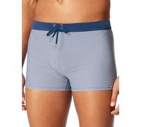 Schiesser Men's Swimming Trunks with Leg Swimming Shorts Tight Fitting Single Jersey - Aqua