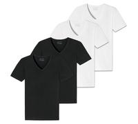 Schiesser Men's T-Shirt 4 Pack - Series "95/5", V-Neck, S-4XL