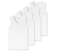 Schiesser Men's Tank Top 4-Pack - Series "95/5", V-Neck, S-XXL