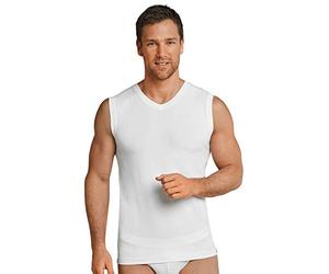 Schiesser Men's Tank Top Long Life Cotton S M L XL XXL Black White Sleeveless Cotton Basic, White, XXL