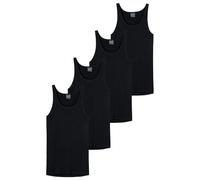 Schiesser Men's Undershirt 4 Pack - Sport Jacket, Original Fine Rib