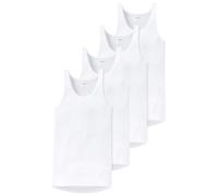 Schiesser Men's Undershirt 4 Pack - Sport Jacket, Original Fine Rib