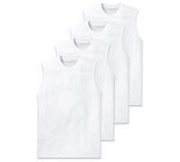 Schiesser Men's Undershirts, 4-Pack - "Essentials", Muscle Shirt, Round Neck,...