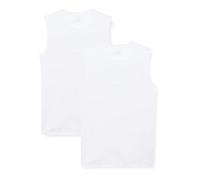 Schiesser Men's 2 Pack V-Neck Vest with Wide Shoulder Organic Cotton - 95/5 Organic