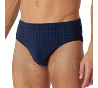 Schiesser Men's Underwear Mini Briefs Soft and Comfortable Without Elastic Waistband Organic Cotton Casual, Dark Blue_180503, L
