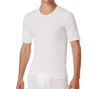 Schiesser Original Classics 005122/100 Fine Rib T-Shirt Crew Neck Plain White, White (100-White), L
