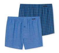 Schiesser Men's Web Boxer Shorts, 2 Pack - Underwear, Cotton