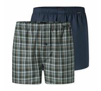 SCHIESSER Men's Woven Boxer Shorts, 2-Pack - Woven Fabric, Cotton