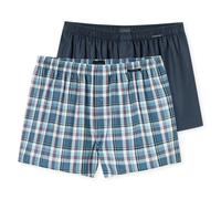 Schiesser Men's Woven Boxer Shorts, 2-Pack - Woven Fabric, Underwear, Cotton