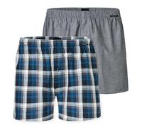 Schiesser Men's Woven Boxer Shorts, 2-Pack - Woven Fabric, Underwear, Cotton