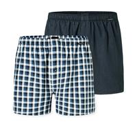 Schiesser Men's Woven Boxer Shorts, 2-Pack - Woven Fabric, Underwear, Cotton