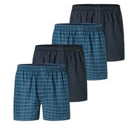 Schiesser Men's Woven Boxers, 4 Pack - Woven Fabric, Underwear, Cotton