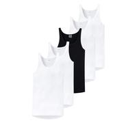 Schiesser Original FR Men's Tank Top - Undershirt - Multipack - Fine Rib - Soft Cotton - Pack of 5