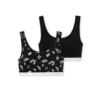 Schiesser Pack of 2 Underwear Bustier - 95/5 Organic Cotton - Size 140 to 176, Assorted 1_181935, 12 Years