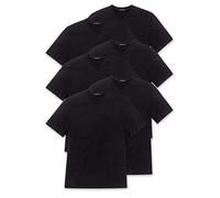 Schiesser Pack of 6 American T-Shirt - Crew Neck or V-Neck - M-XXXL, Black O. White
