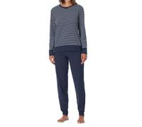 Schiesser Women's Uncover Nightwear Pajama Set, Dunkelblau_181753, 40
