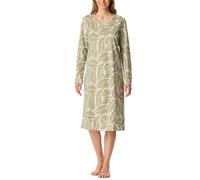Schiesser Women Nightgown Long Sleeve Soft Cotton Big Shirt with Pockets