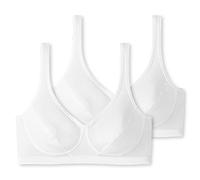 Schiesser Women's 2 Pack Bustier with Cups Organic Cotton - 95/5 Organic