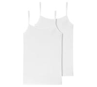 Schiesser Women's 2 Pack Spaghetti Top Vest Organic Cotton - 95/5 Organic