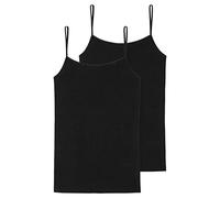 Schiesser Women's 2 Pack Spaghetti Top Vest Organic Cotton - 95/5 Organic