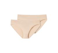 Schiesser Women's 2 Pack Tai Briefs Organic Cotton - 95/5 Organic