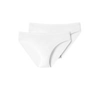 Schiesser Women's 2 Pack Tai Briefs Organic Cotton - 95/5 Organic