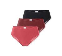 Schiesser Women's 3 Pack Brazilian Briefs Underwear with Lace - Modern Multipacks, Assorted 5_182905, 16