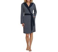 Schiesser Women's Bademantel, 95cm Bathrobe, Blue (Midnight Blue 804), 38(M)