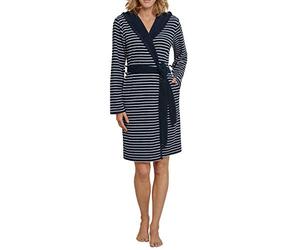 Schiesser Women's Bademantel, 95cm Bathrobe, Blue (Midnight Blue 804), 38(M)