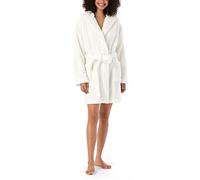 Schiesser Women's Bathrobe Cuddly and Warm with Hood - Teddy Fleece