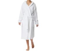 Schiesser Women's Bathrobe with Hood Terry Cloth 120 cm Length Cotton