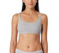 Schiesser Women's Bustier Organic Cotton-Pure Rib, Grey Mel_179880, UK 14