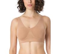 Schiesser Women's Bustier with Removable Pads Seamless Classic Seamless Sports Bra, Maple_181105, L