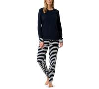 Schiesser Women's Casual Essentials Pajama Set, Nachtblau_181746, 44