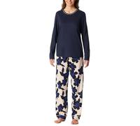 Schiesser Women's Comfort Nightwear Pajama Set, Navy, 16