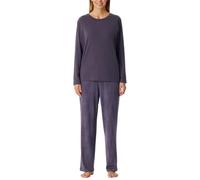 Schiesser Women's Damen Schlafanzug Lang Loungewear-Selected Premium Warming Pajama Set, Indigo_181989, 12