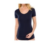 Schiesser Women's Half-Sleeve Vest Fine Rib Natural Beauty