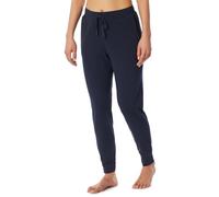 Schiesser Women's Long Pyjama Bottoms with Cuff Mix + Relax Pyjama Bottom, Dark Blue_182271, 36, Dark Blue_182271, 36
