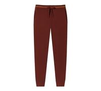 Schiesser Women's Long Pyjama Bottoms with Cuffs Cotton Stretch-Mix + Relax, Terracotta, XS/S