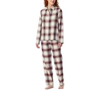 Schiesser Women's Long Pyjamas with Button Placket, Soft Cotton Woven Fabric-X-mas Gifting Sets Pajama, Multicolor 1_182122, 20