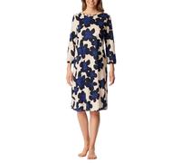 Schiesser Women's Nightdress 3/4 Sleeve 100 cm Long - Comfort Nightwear, Multicoloured 4, 10