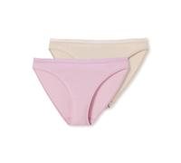 Schiesser Women's Pack of 2 Briefs Underwear with lace, Cotton Mix, Assorted 8_180073, 3 UK