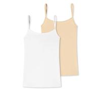 Schiesser Women's Pack of 2 Spaghetti Tops Underwear, Mixed, L