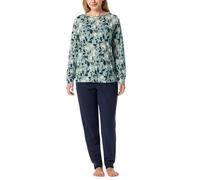 Schiesser Women's Pyjama Set Long with Cuffs Modal Cotton Mix-Comfort Nightwear Pajama, Multicolor 4_182019, 18