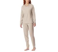 Schiesser Women's Schlafanzug Lang Baumwolle-Nightwear Pajama Set, Natur_181242, 50