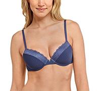 Schiesser Women's Selected Premium Underwired Half Cup Bra, Blue (Dark Blue 803), 38A